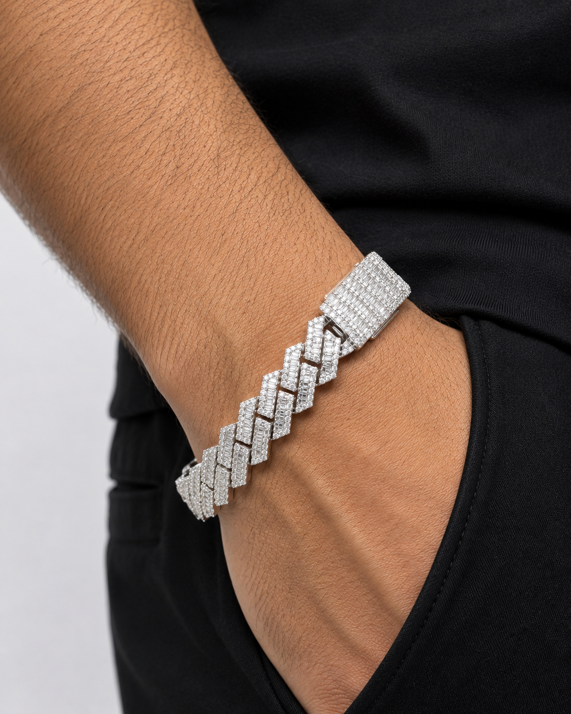 9.00CT. Diamond Cuban Bracelet - 12mm