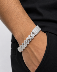 9.00CT. Diamond Cuban Bracelet - 12mm