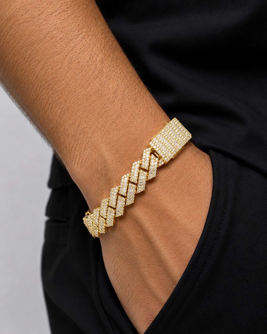 10.00CT. Diamond Cuban Bracelet - 12mm