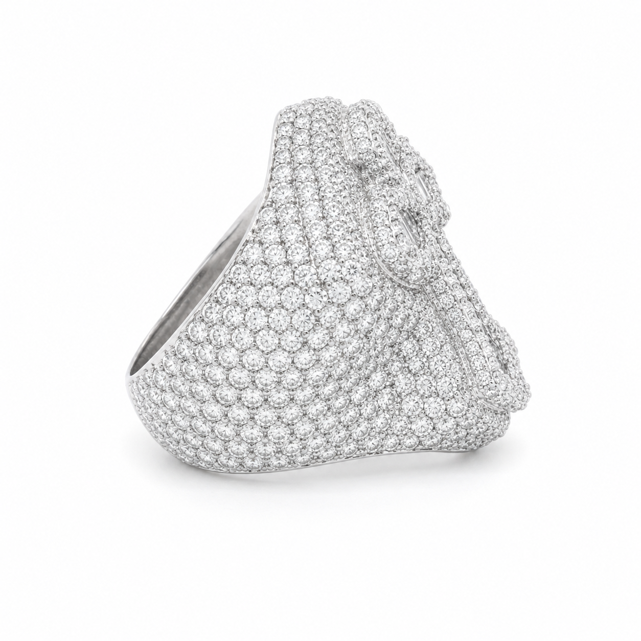 8.45 CT. Diamond Cross Ring