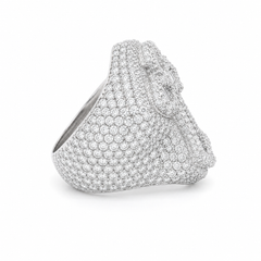 8.45 CT. Diamond Cross Ring