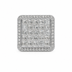 11.84 CT. Diamond Square Ring