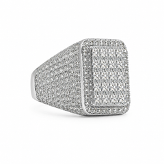 11.84 CT. Diamond Square Ring