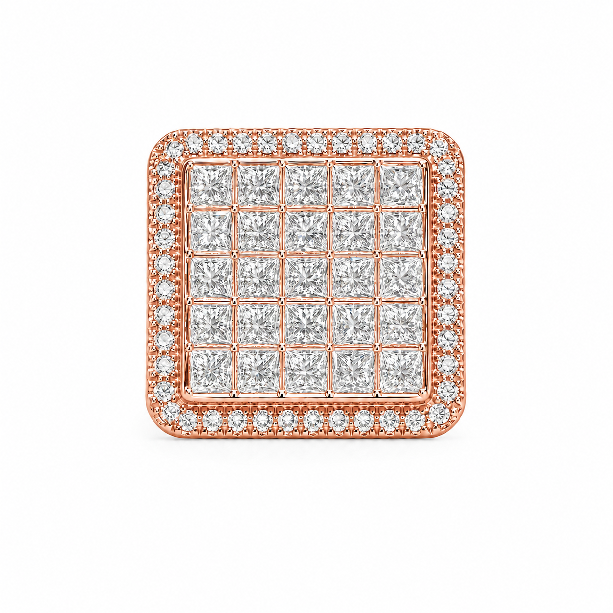 11.84 CT. Diamond Square Ring