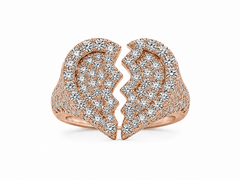 3.50 CT. Broken Heart Diamond Ring
