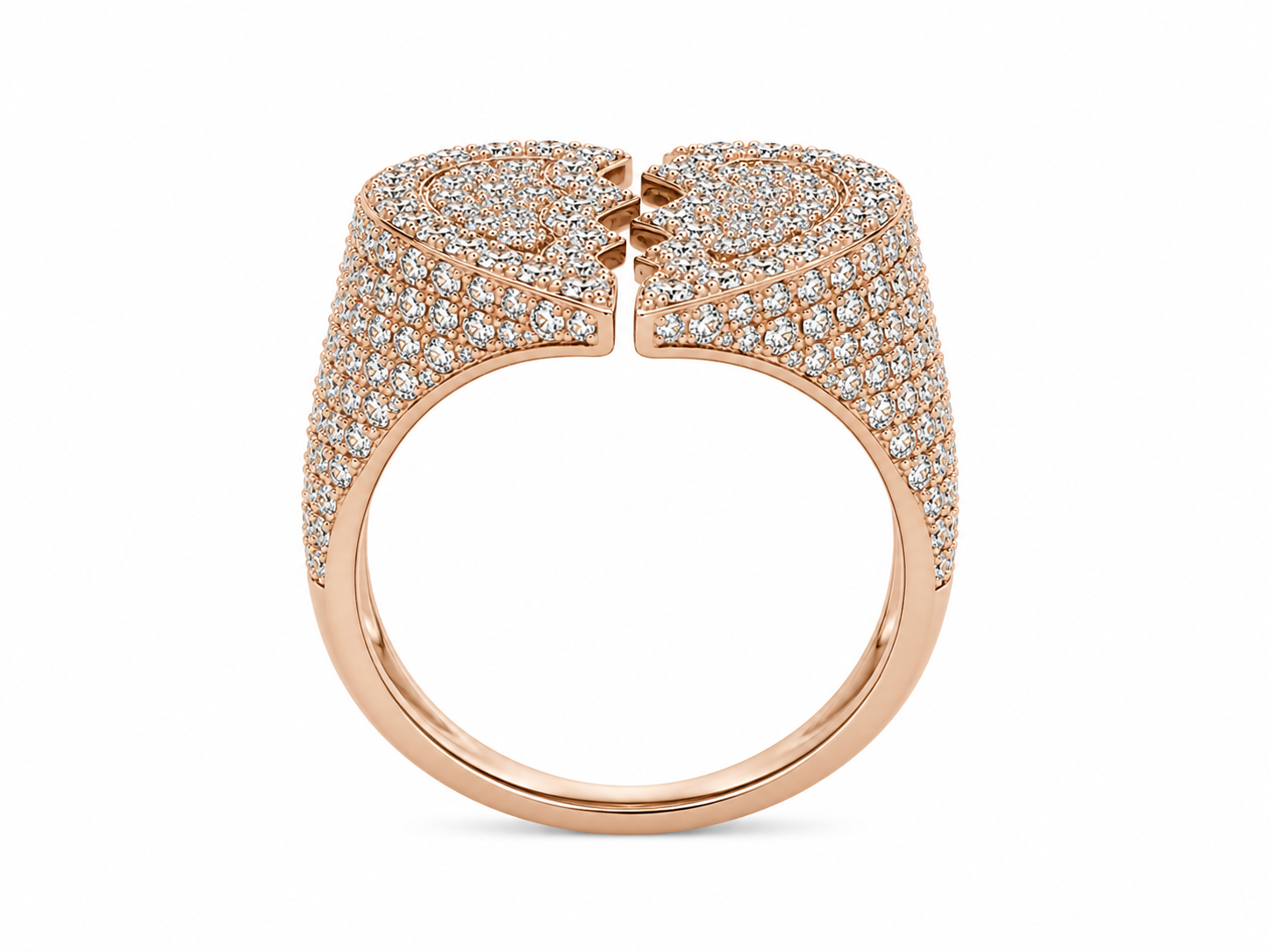3.50 CT. Broken Heart Diamond Ring