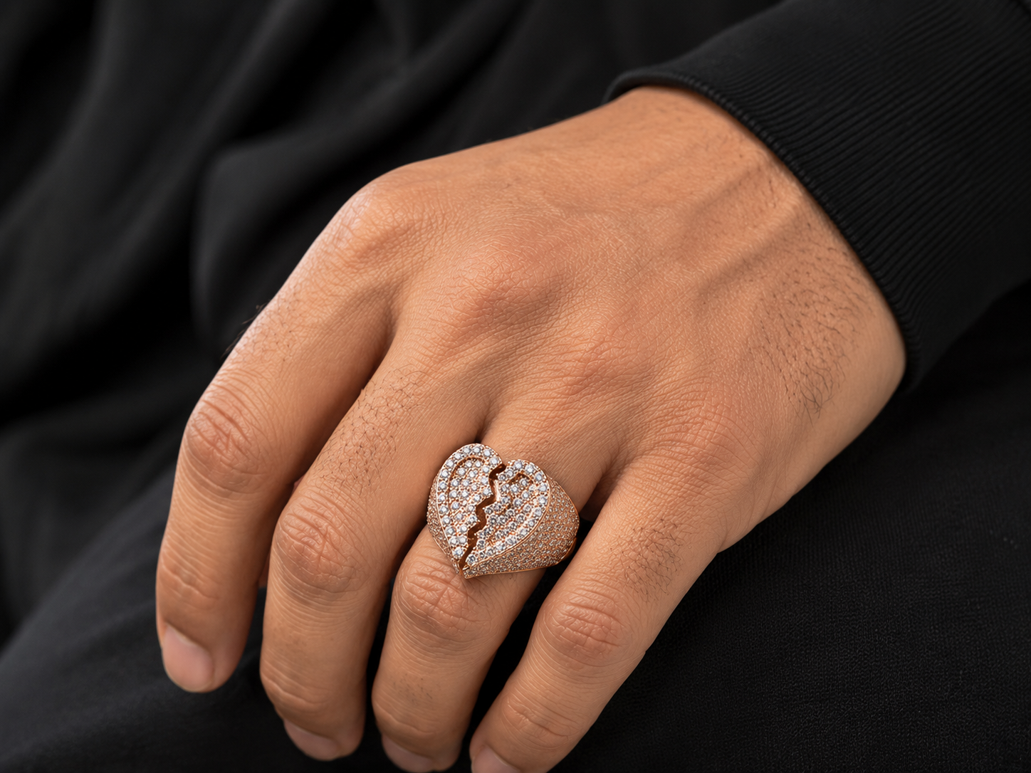 3.50 CT. Broken Heart Diamond Ring