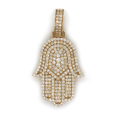 3.75 CT. Diamond Hamsa Pendant - White Carat - USA & Canada