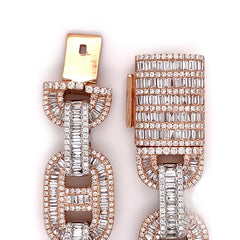 13.80 CT. Diamond Bracelet in Rose and White Gold - 15.50mm - White Carat - USA & Canada