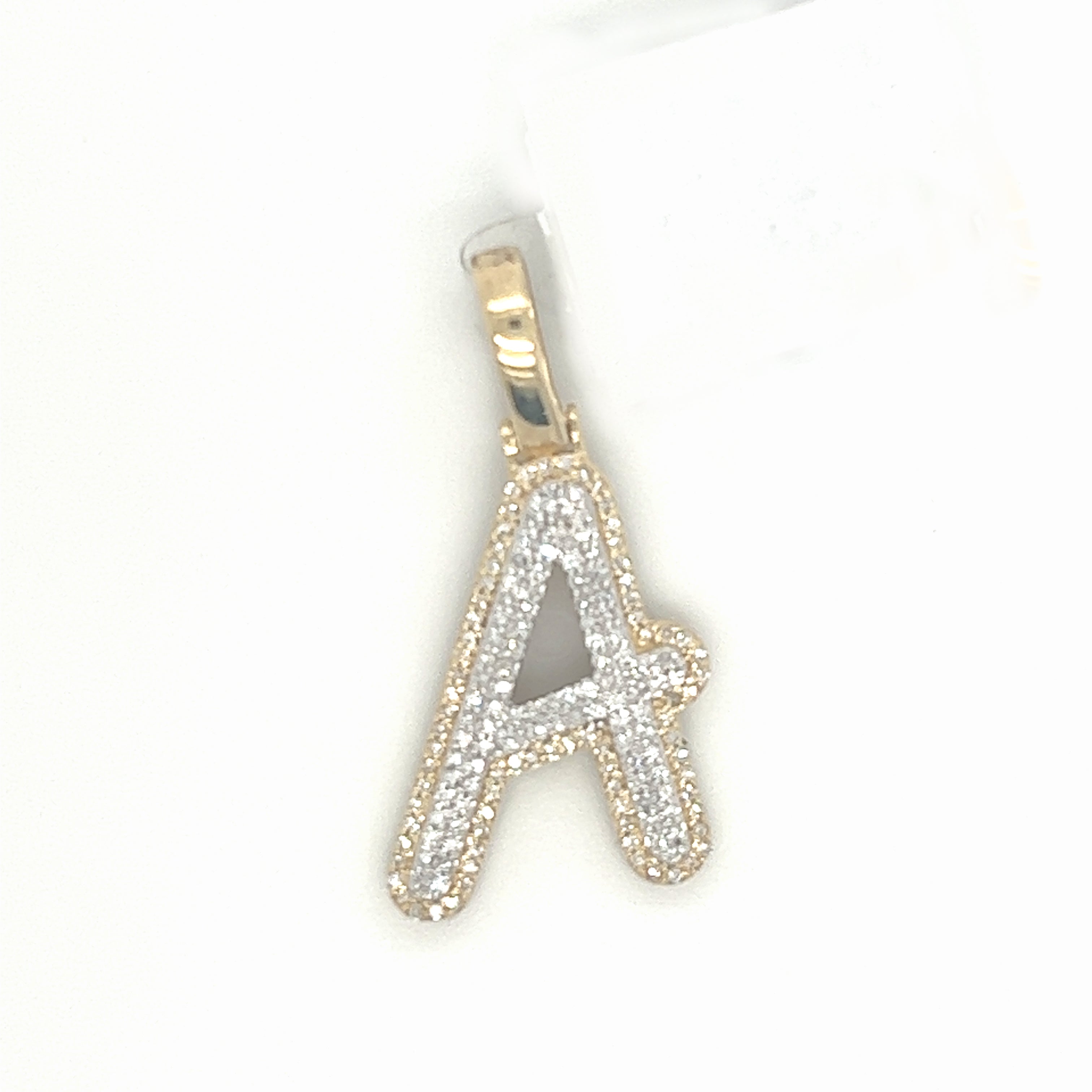 Diamond Letter "A" Pendant - White Carat - USA & Canada