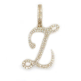 Diamond Cursive Letter "Z" Pendant - White Carat - USA & Canada