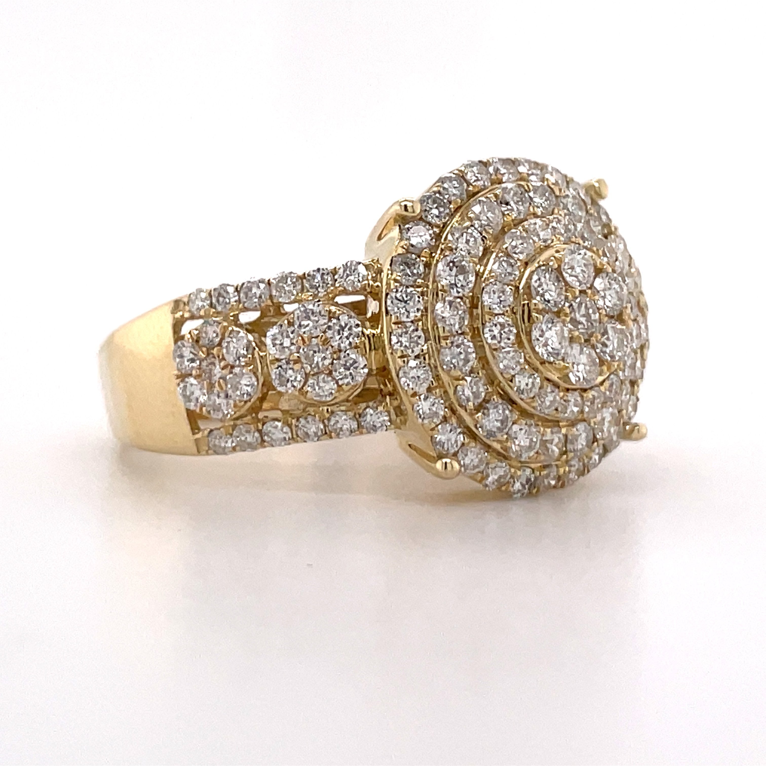 1.82 Ct. Diamond Ring In Gold Men’s Rings