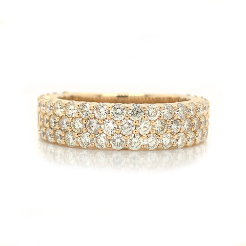 3.00 CT. Diamond Three Row Ring