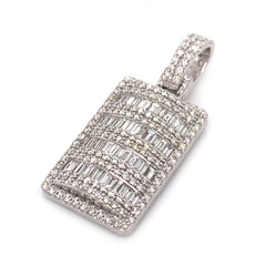 3.00 CT. Diamond Baguette Pavé Pendant - White Carat - USA & Canada