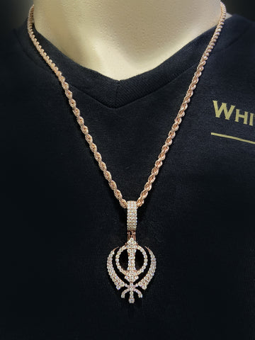 1.00 CT. Diamond Khanda Pendant - White Carat - USA & Canada