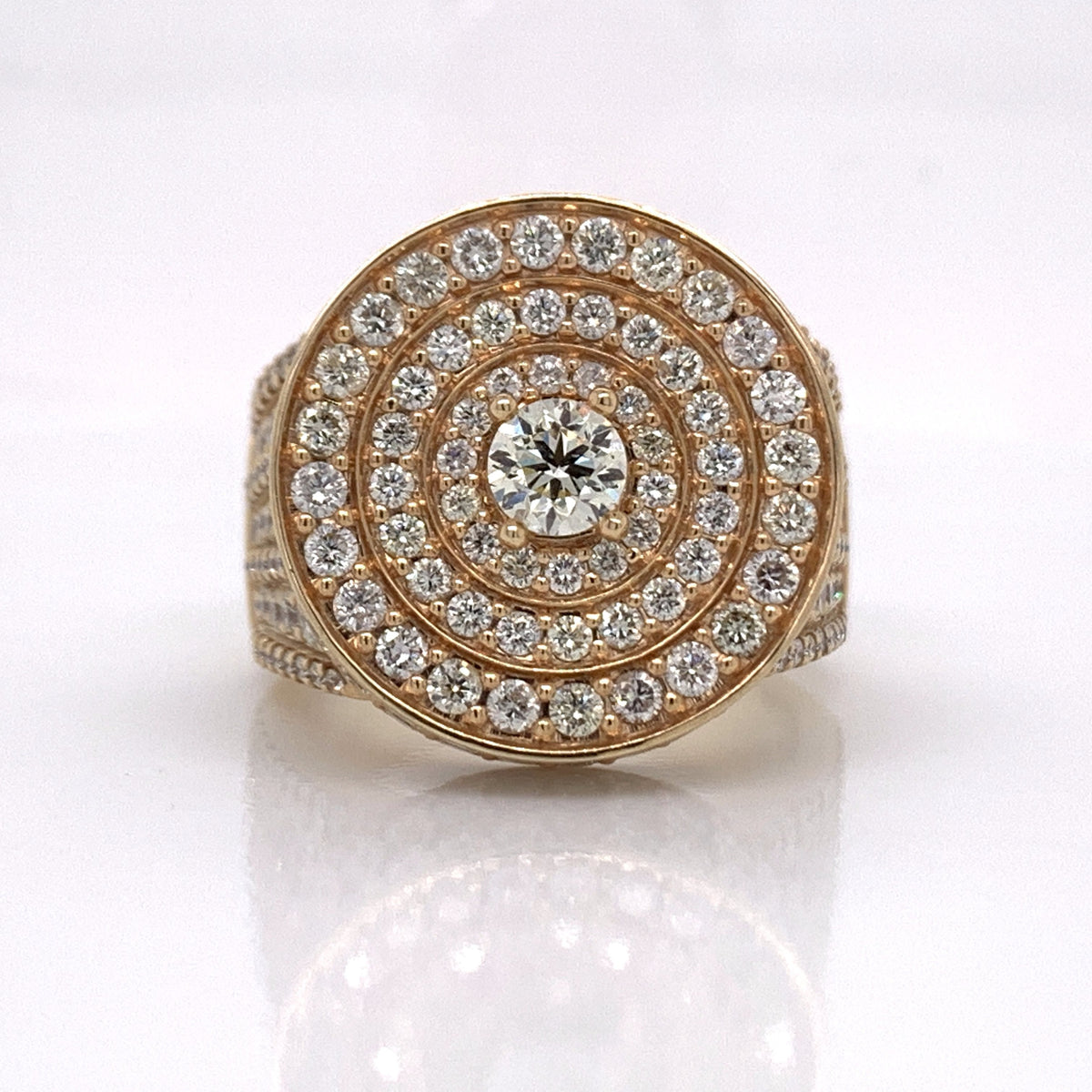 6.50 CT. Diamond Yellow Gold Ring - White Carat - USA & Canada