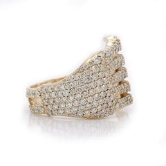 2.05 CT. Diamond Skeleton Hand Ring - White Carat - USA 