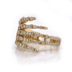 2.05 CT. Diamond Skeleton Hand Ring - White Carat - USA 