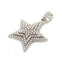 4.60 CT. Diamond Three Layer Star Pendant - White Carat - USA & Canada