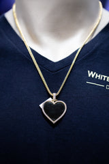 0.92 CT. Diamond Photo Heart Pendant - White Carat - USA 