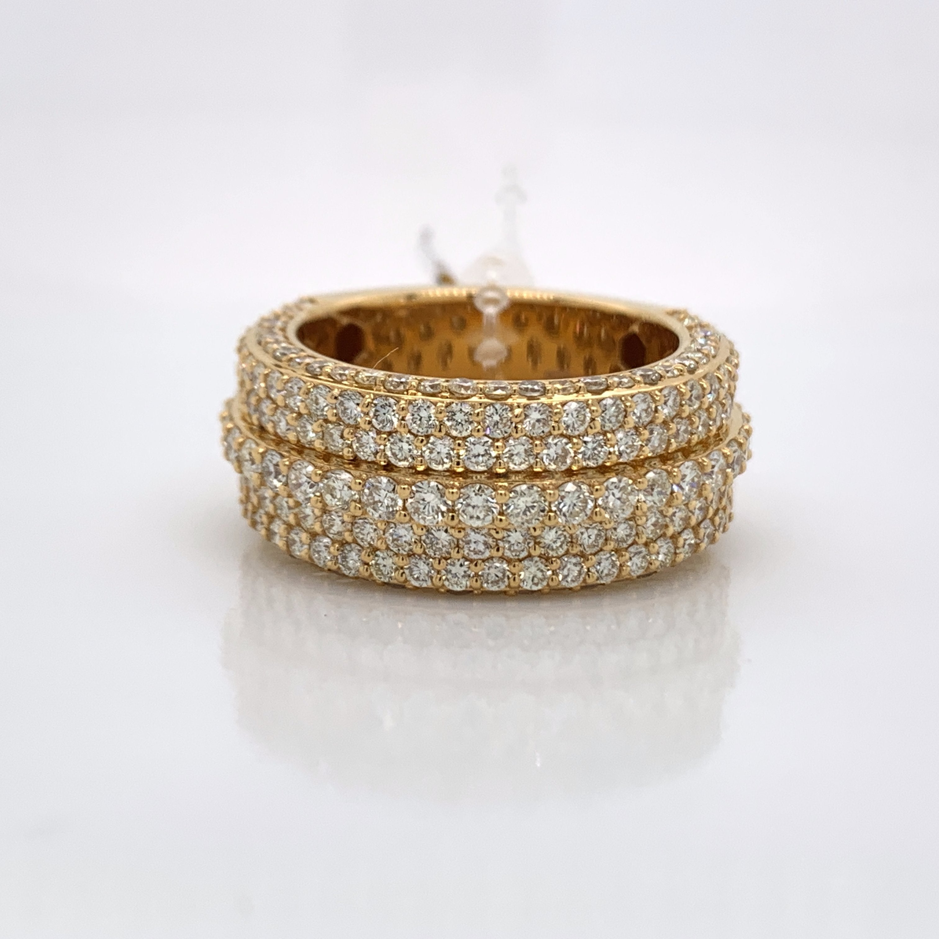 4.22 CT. Diamond Yellow Gold Ring - White Carat - USA & Canada