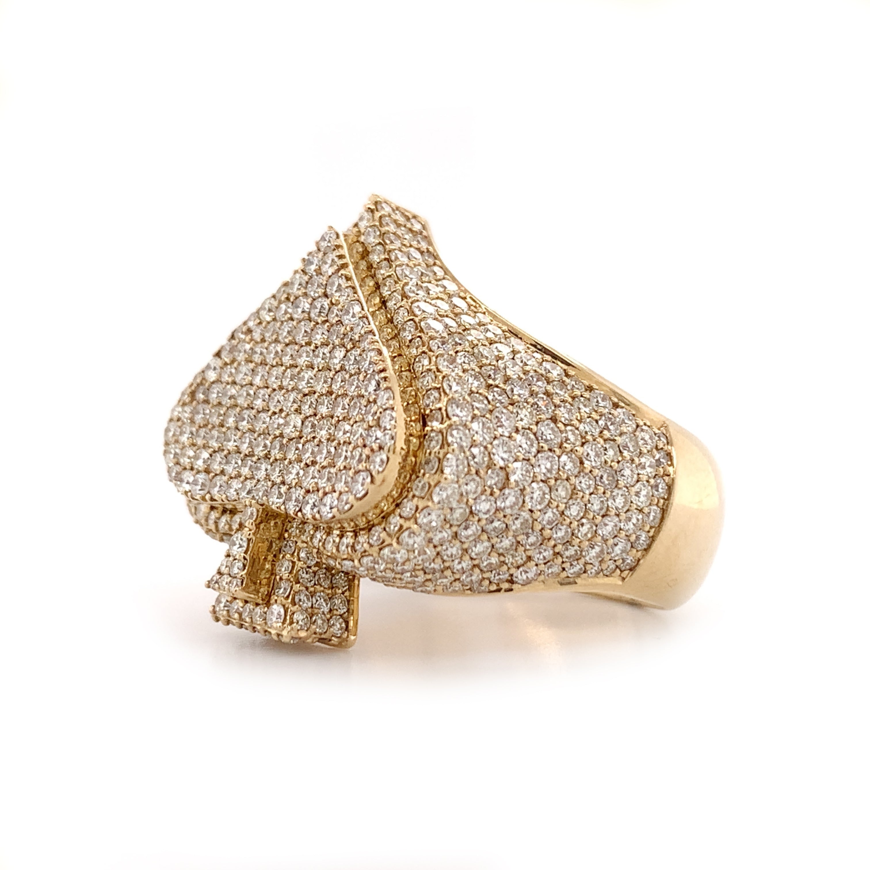 4.50 CT. Diamond Spade Ring in Gold