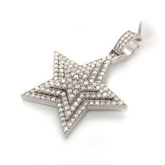 4.00 CT. Diamond Star Pendant - White Carat - USA 