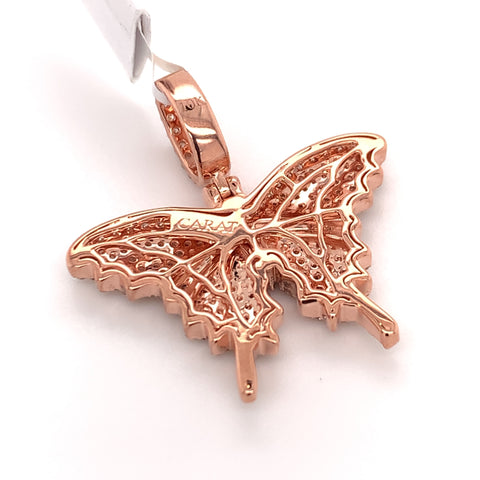 1.70 CT Butterfly Diamond Pendant