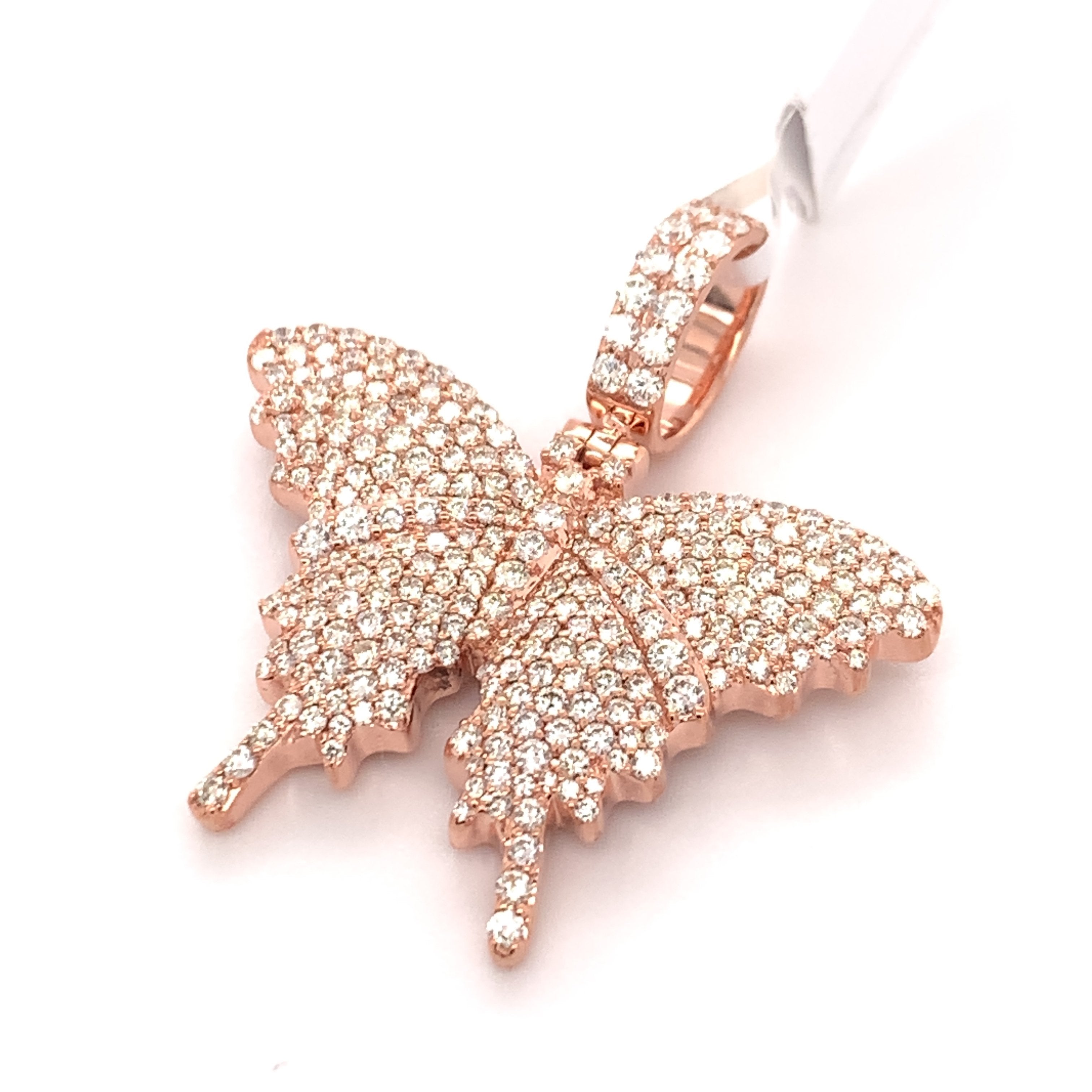1.70 CT Butterfly Diamond Pendant