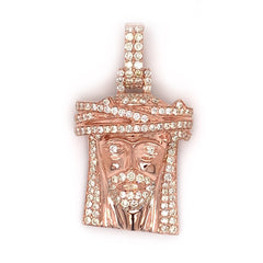 1.80 CT. Diamond Jesus Pendant - White Carat - USA 