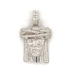 1.80 CT. Diamond Jesus Pendant - White Carat - USA 