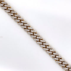 4.82CT Diamond Cuban Bracelet Gold 10K - 9mm - White Carat - USA & Canada