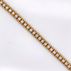 5.00CT Diamond Bracelet Gold 14K - 7mm - White Carat - USA & Canada