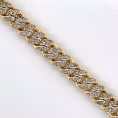 2.96 CT. Diamond Cuban Bracelet Gold 10K - 9MM - White Carat - USA & Canada