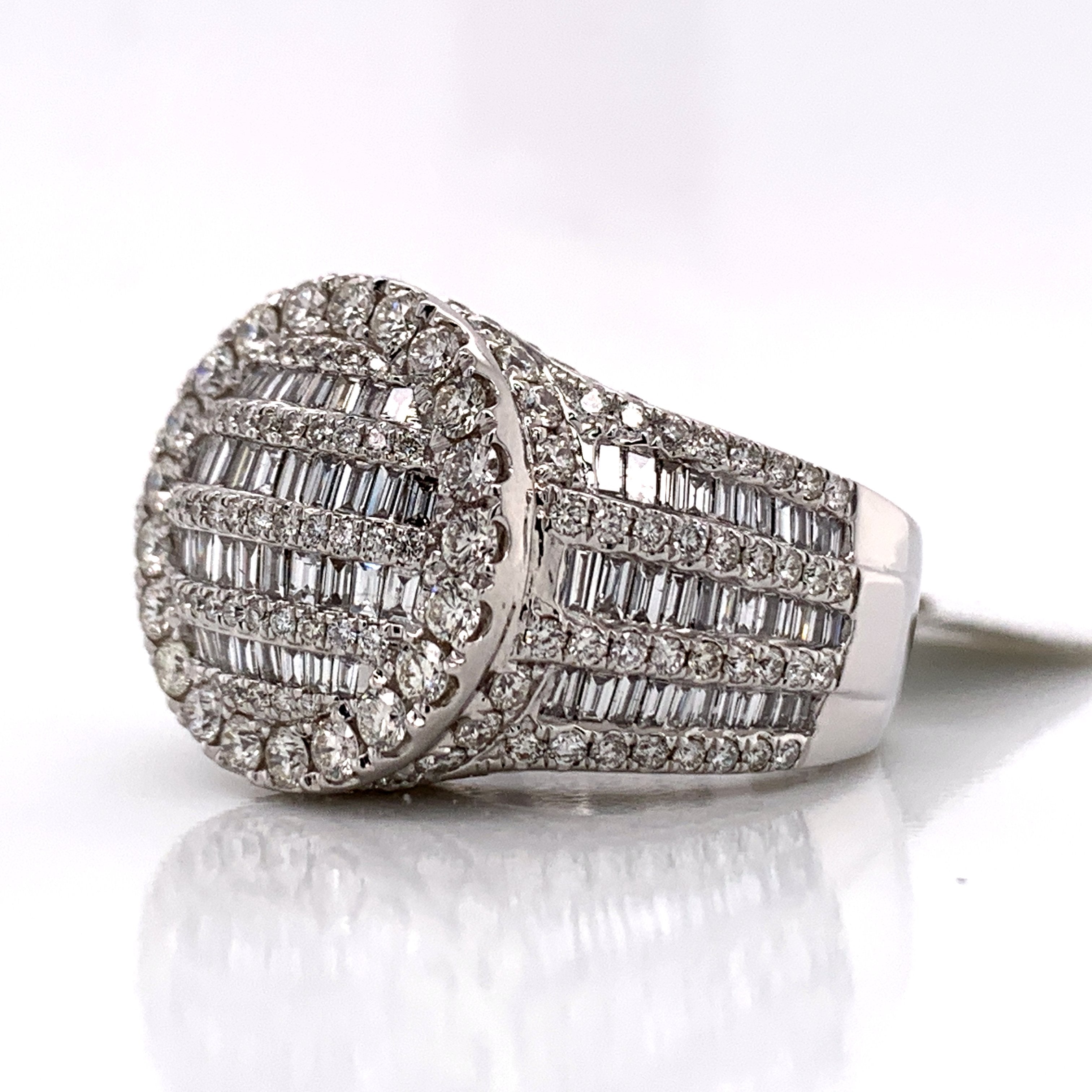 4.40 CT. Diamond White Gold Ring 14K - White Carat - USA & Canada