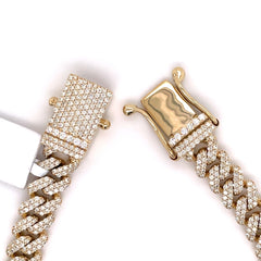 7.00 CT. Diamond Cuban Bracelet Gold - 9.00mm - White Carat - USA & Canada