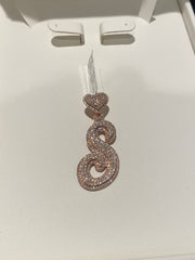 DIAMOND S PENDANT IN GOLD - White Carat - USA 