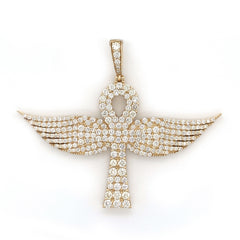 4.00 CT. Diamond Ankh Pendant - White Carat - USA 