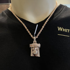 1.80 CT. Diamond Jesus Pendant - White Carat - USA 