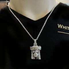 1.80 CT. Diamond Jesus Pendant - White Carat - USA 