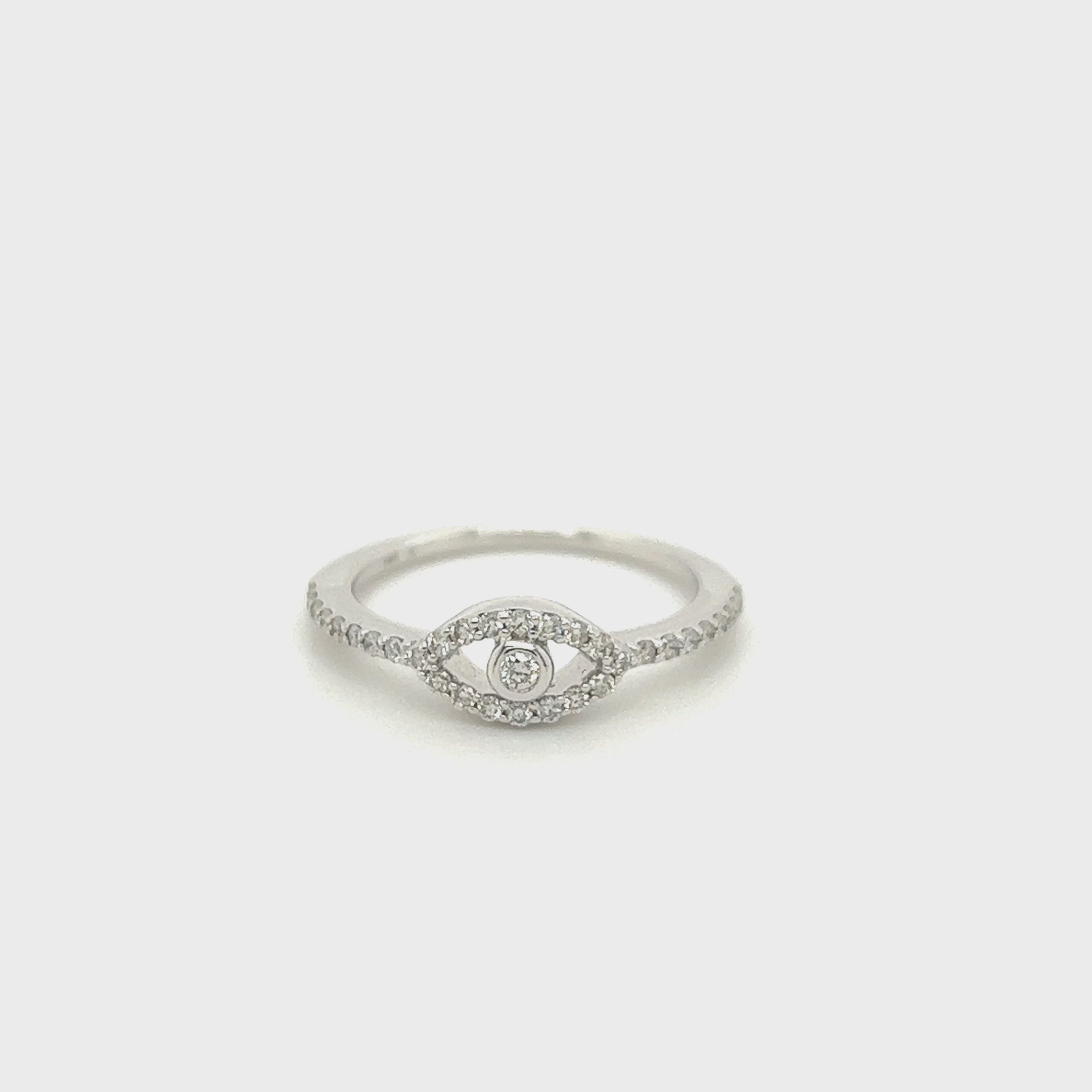 0.31 CT. Diamond Evil Eye Ring