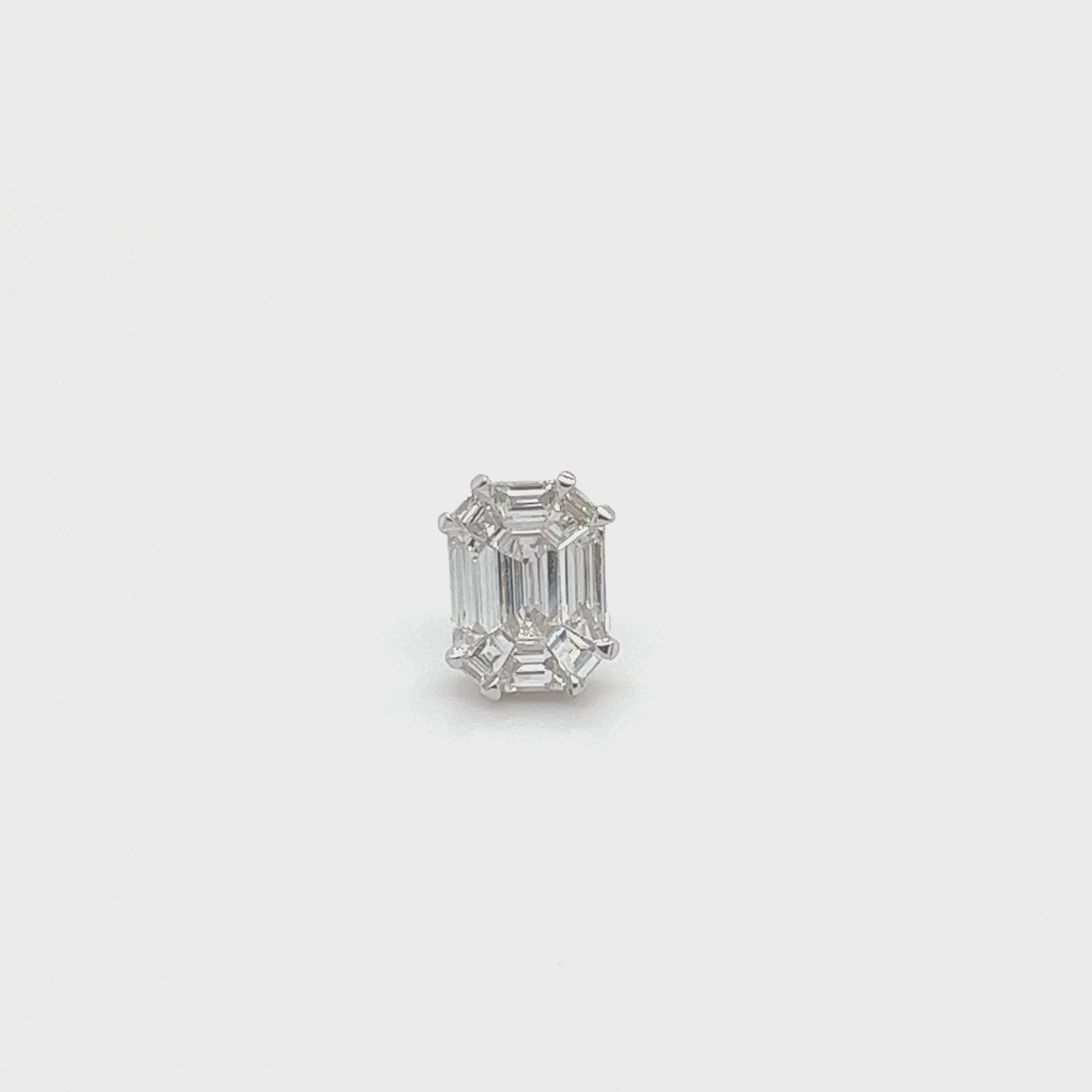 Diamond Baguette Earrings