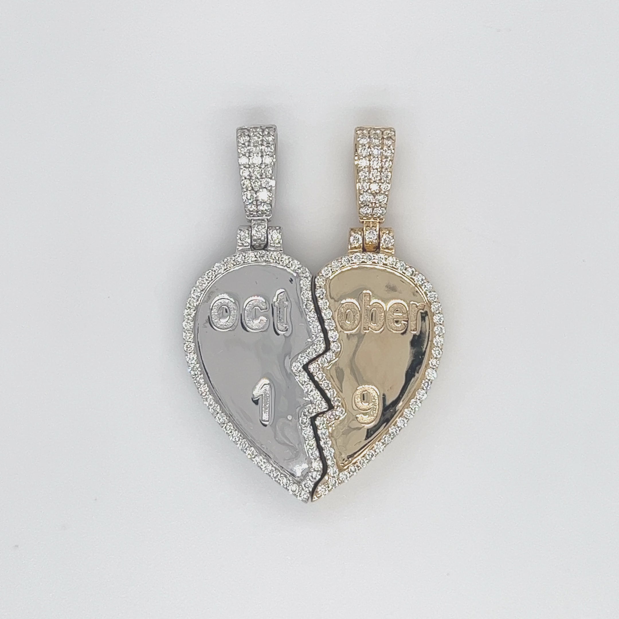 1.25 CT. Diamond One-Heart Connected Pendant