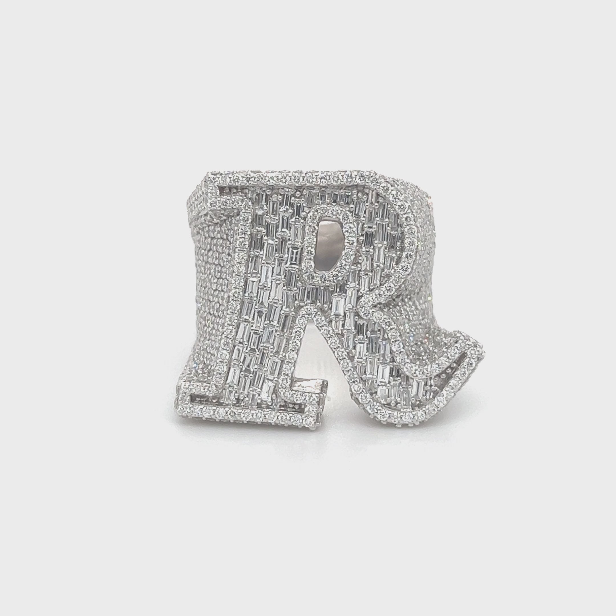 10.10 CT. Diamond Letter Ring