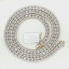 10.70 CT. Diamond Baguette Chain in Gold