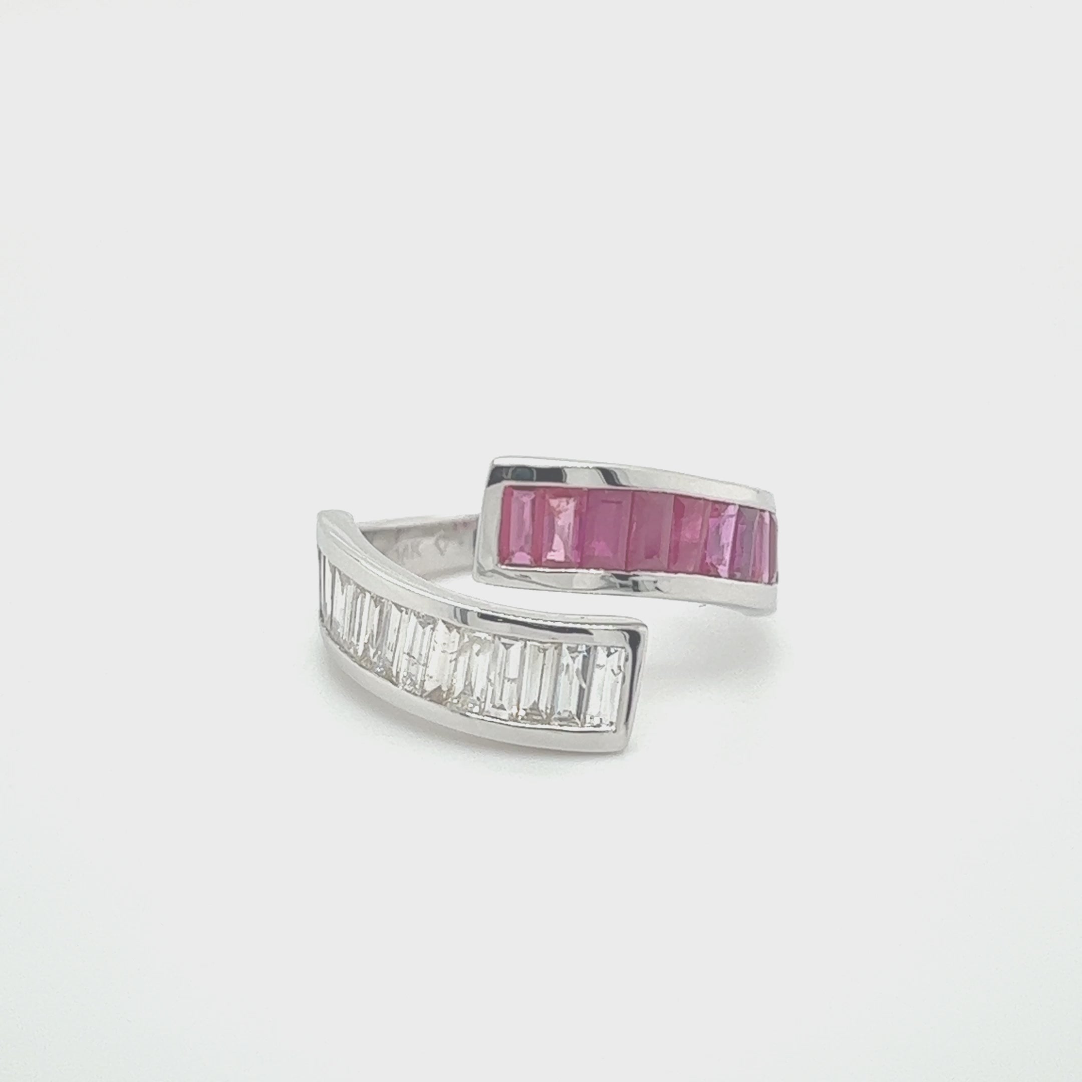 Ladies Diamond Ring w/ Rubies
