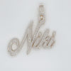 3.19 CT. Diamond Custom Name Pendant