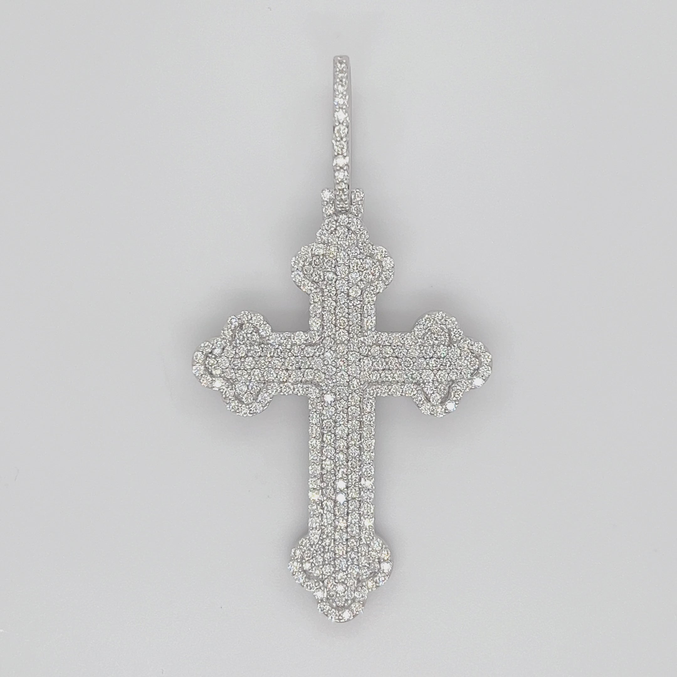 2.84 CT. Diamond Cross Pendant