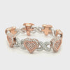 15.62 CT. Heart Infinity Bracelet