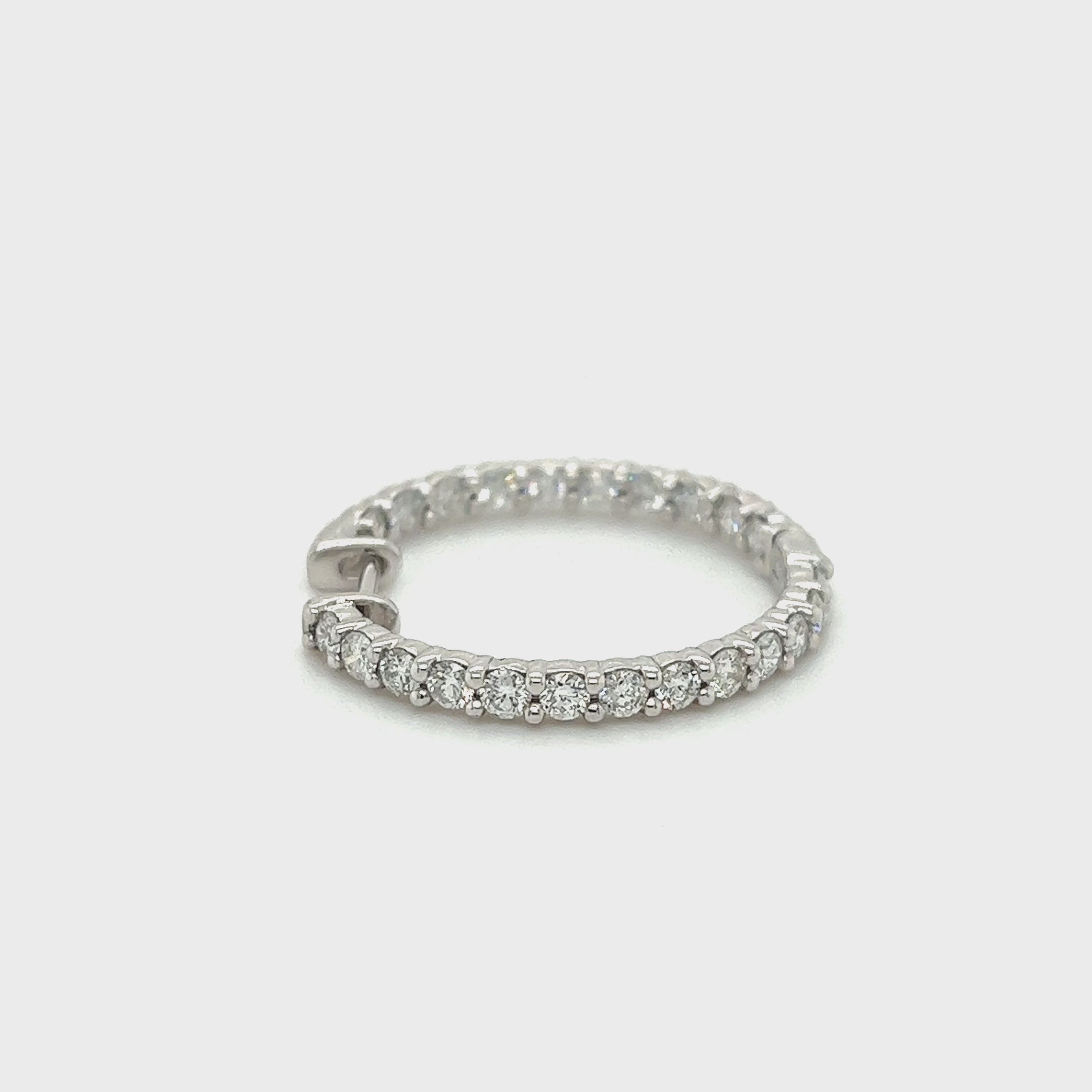 2.25 CT. Diamond Hoops